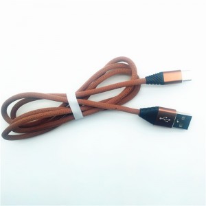 KPS-1004CB TIPO C Tejido de algodón personalizado 1m USB 2.2 de carga de alta velocidad tipo c Cable USB